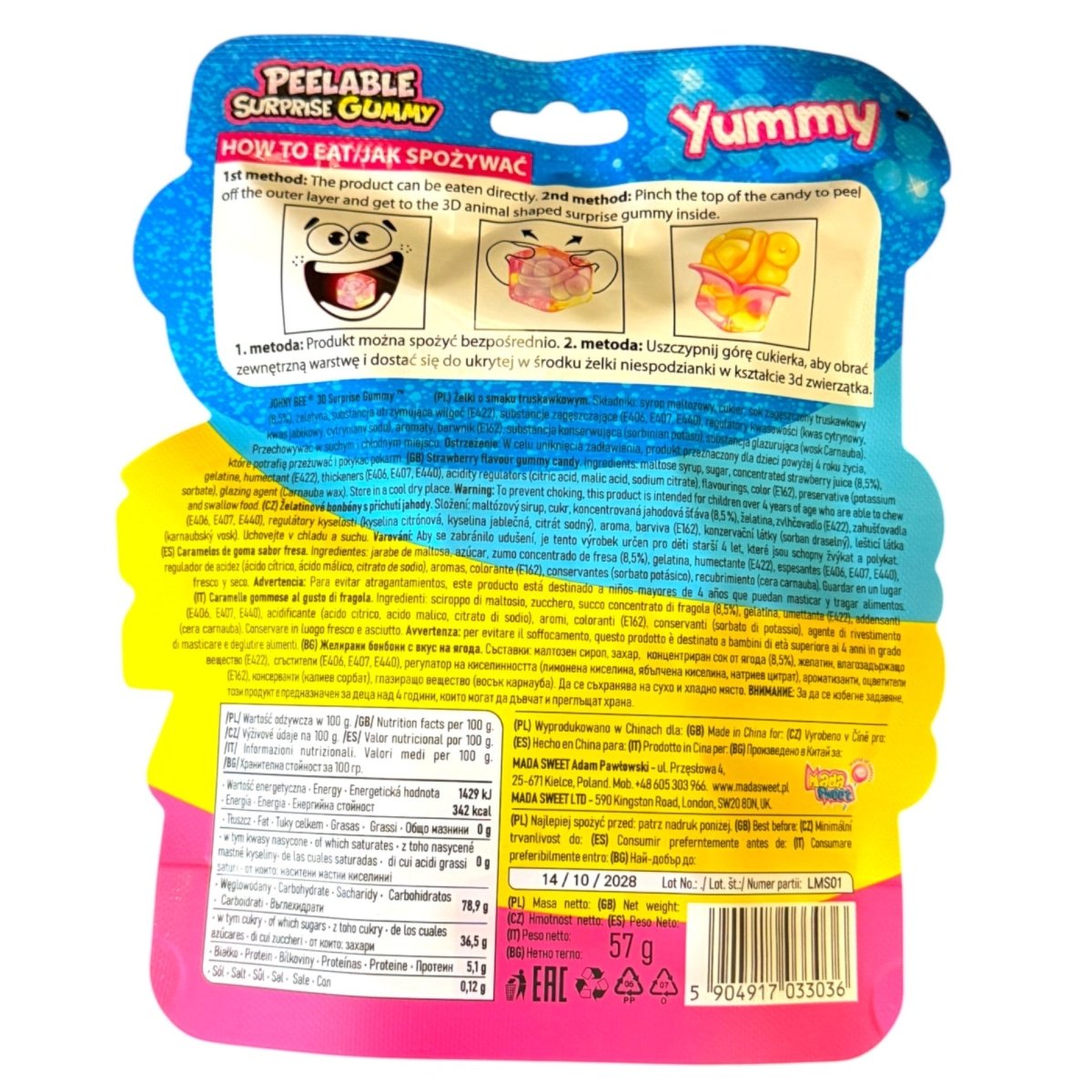 3D Surprise Gummy - Peelable Gummies - Gummy Sweets - Johny Bee