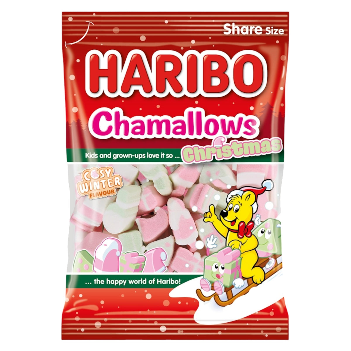 Haribo Chamallows Christmas Cosy Winter Marshmallows 140g share bag