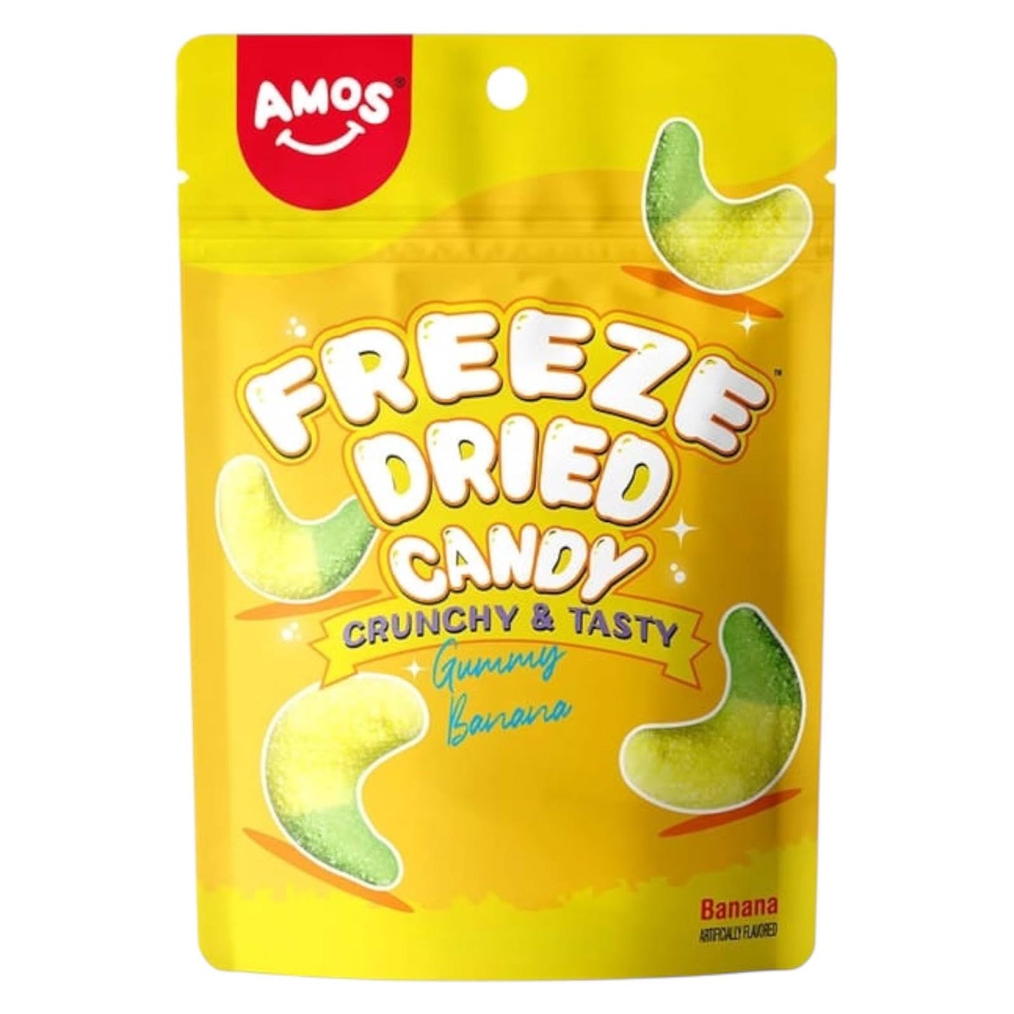 Amos Freeze Dried - Gummy Banana - Freeze Dried - Amos