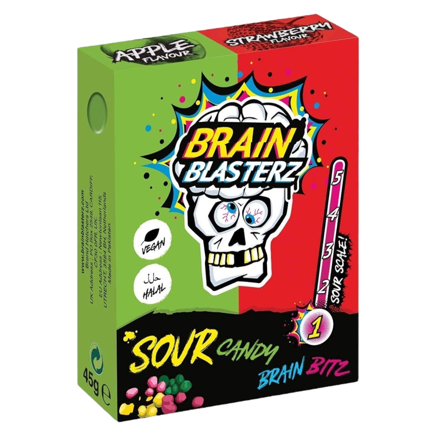 Brain Blasterz Brain Bitz – Apple & Strawberry - Sweets - Brain Blasterz