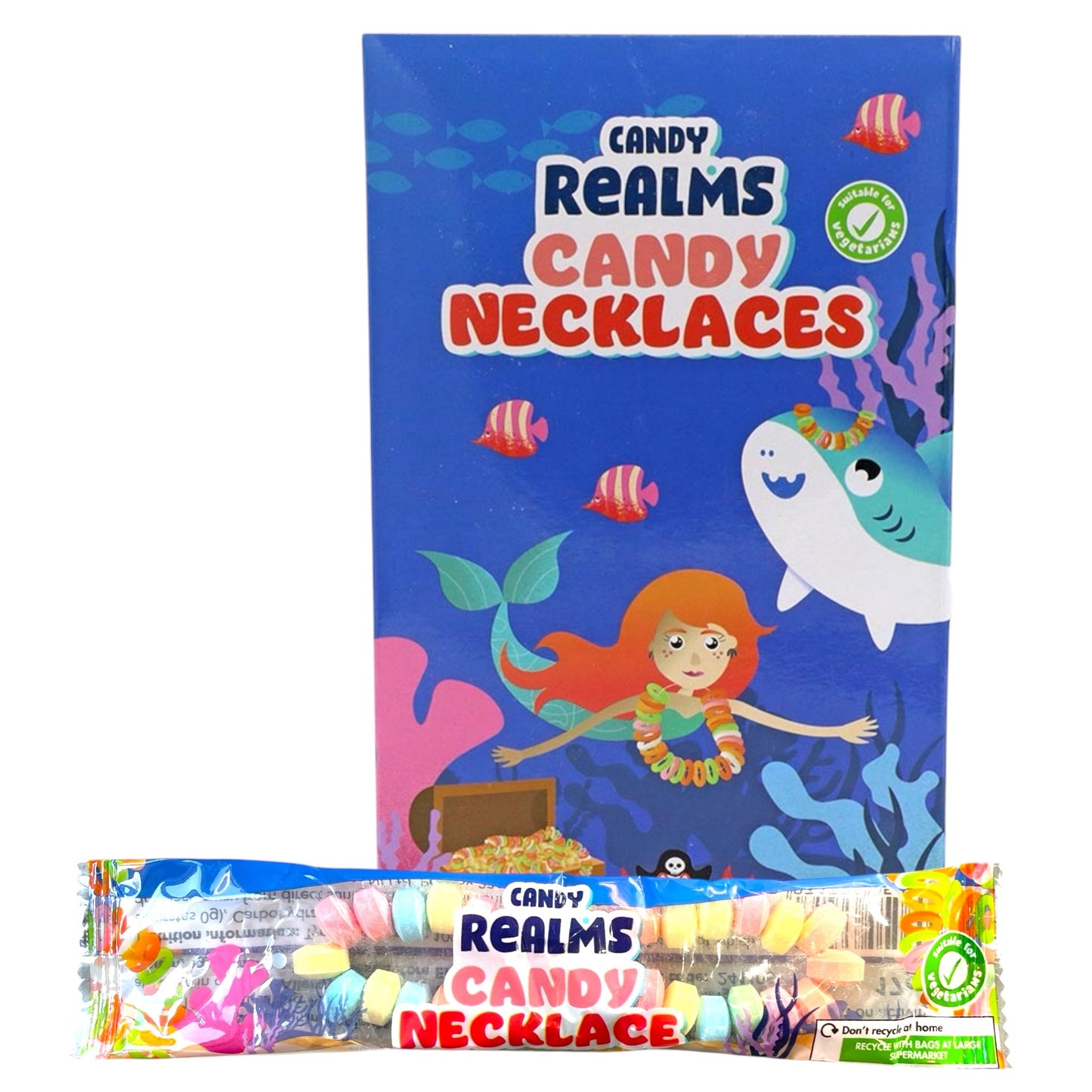 Candy Realms Candy Necklace - 30 Pack - Sweets - Candy Realms