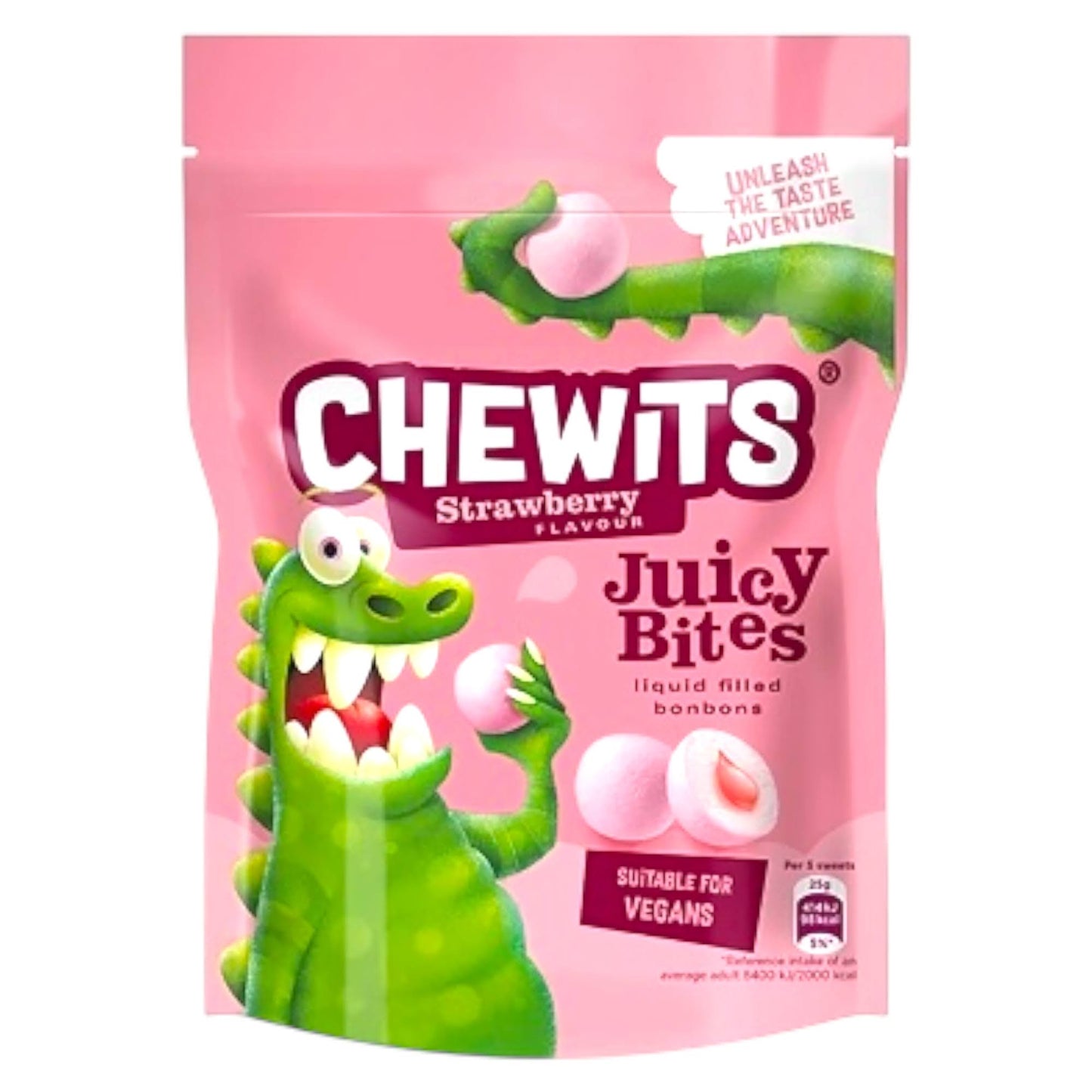 Chewits Juicy Bites - Strawberry - Chewy Sweets - Chewits