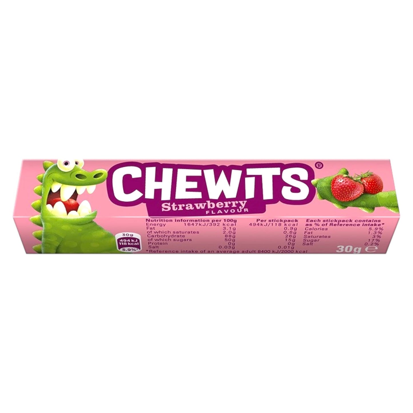 Chewits Strawberry Flavour - Chewy Sweets - Chewits
