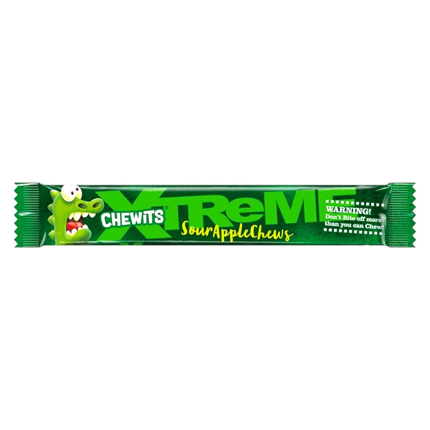 Chewits Xtreme Sour Apple Chews - Chewy Sweets - Chewits