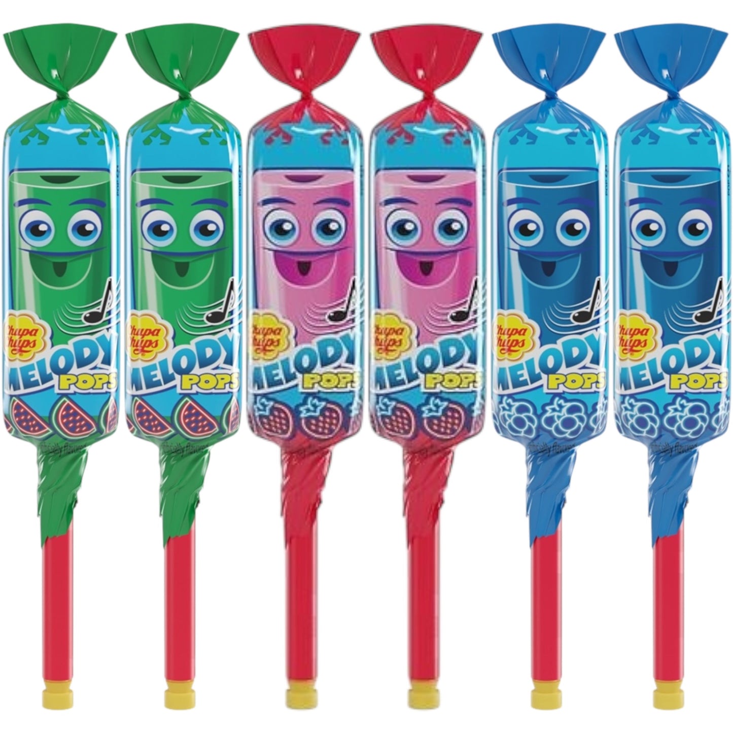 Chupa Chups Melody Pops Mixed - 6 Pack - Lollipop - Chupa Chups