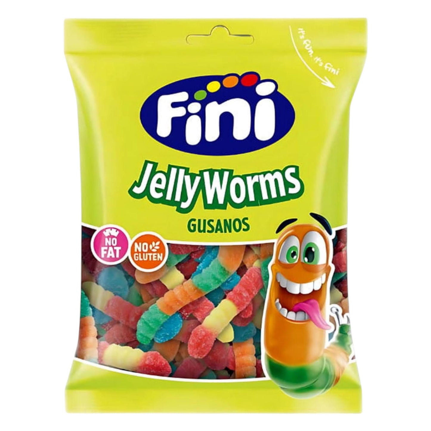 Fini Fizzy Jelly Worms - 75g - Gummy Sweets - Fini