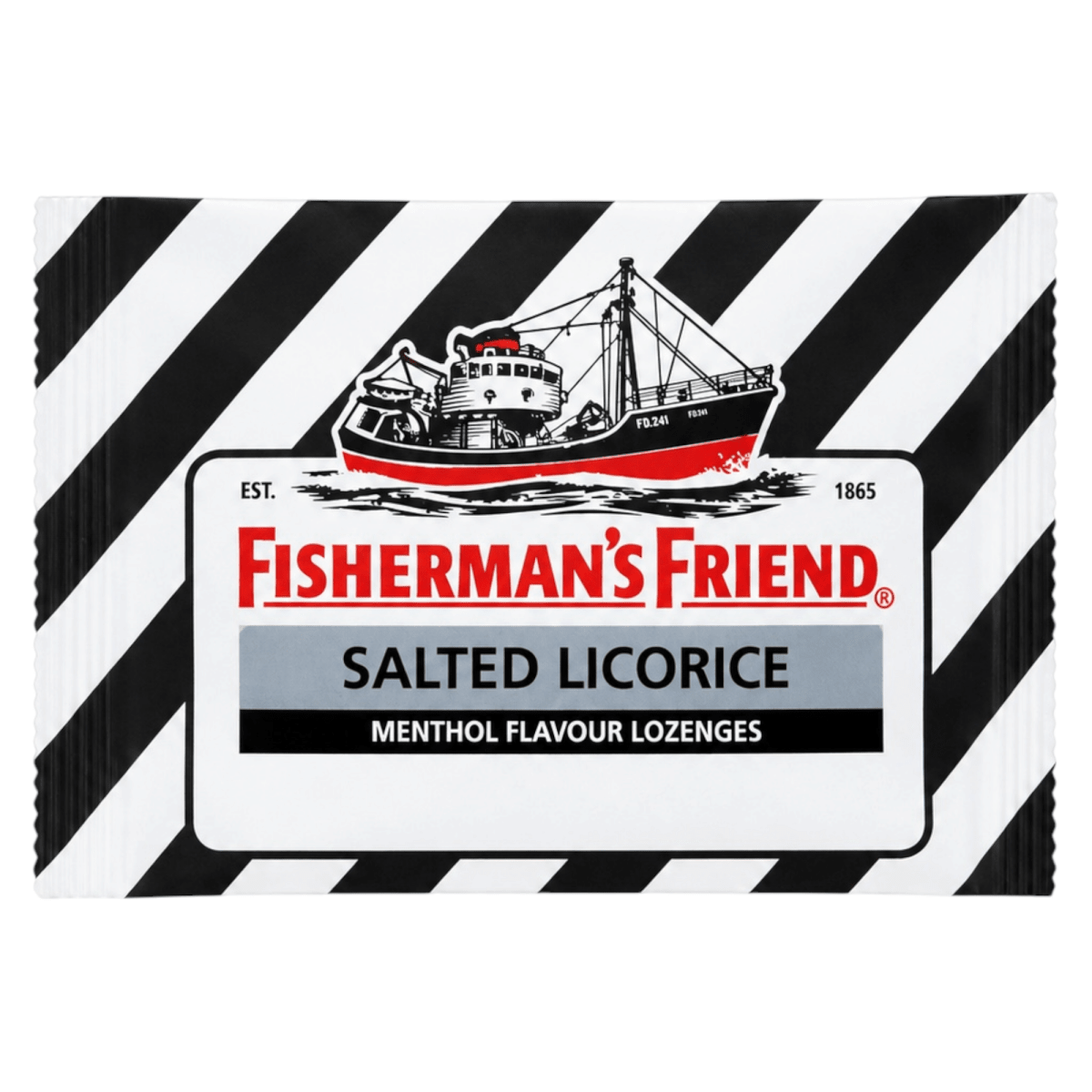 Fisherman's Friend Salted Liquorice Menthol Lozenges 25g - Lozenges - Fisherman’s Friend