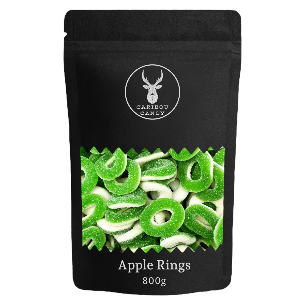 Fizzy Apple Rings - Gummy Fizzy Sweets - Caribou Candy