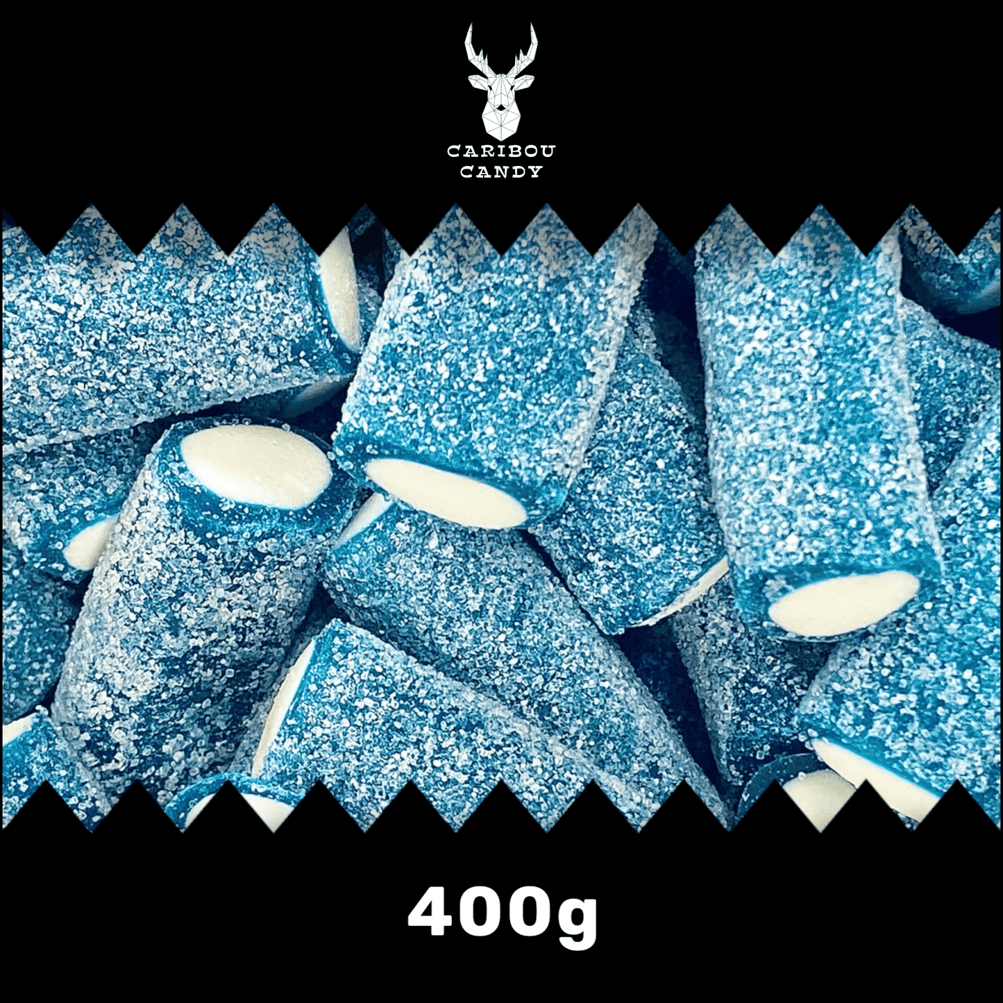 Fizzy Blue Raspberry Rockets - Gummy Sweets - Caribou Candy