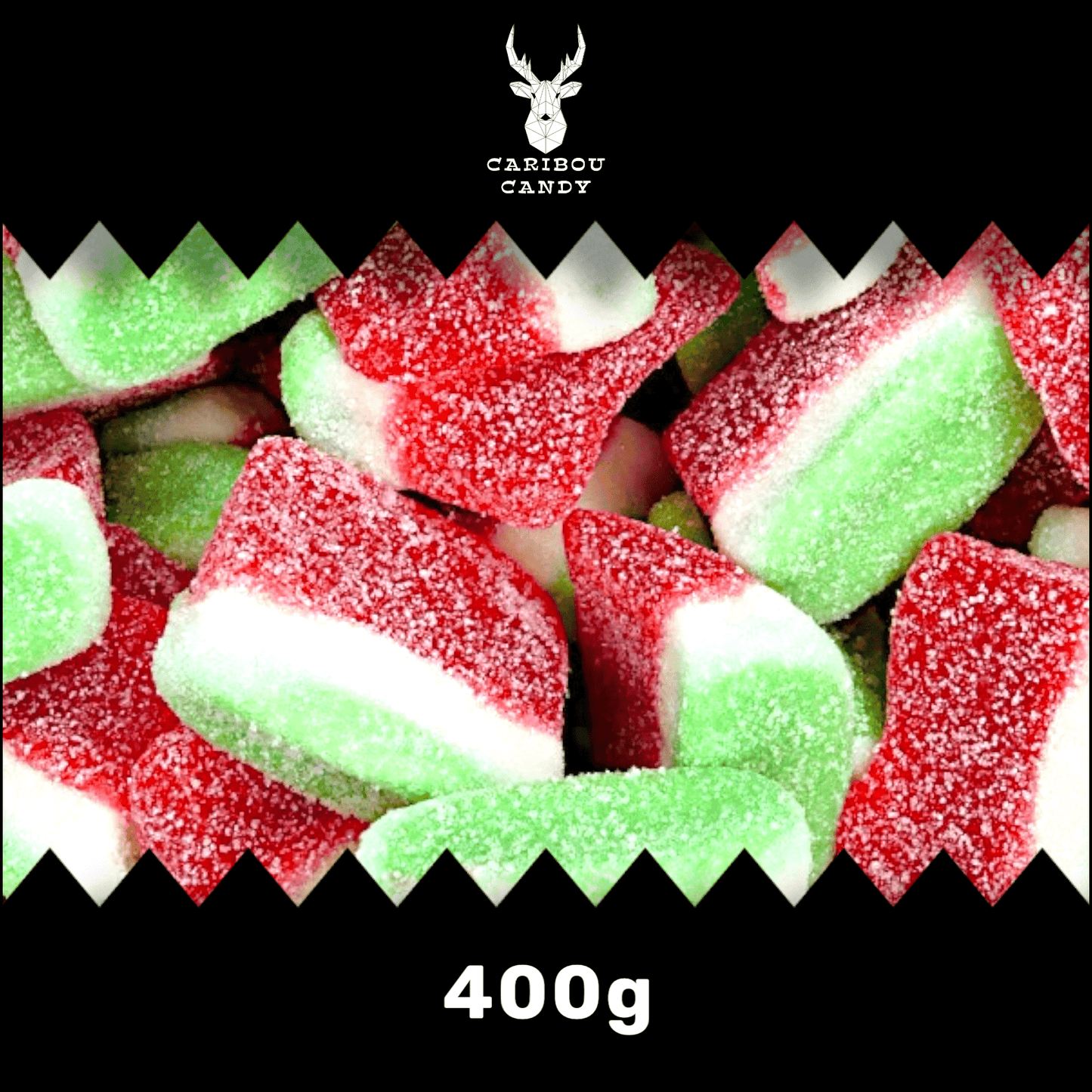 Fizzy Watermelon Slices - Gummy Sweets - Caribou Candy