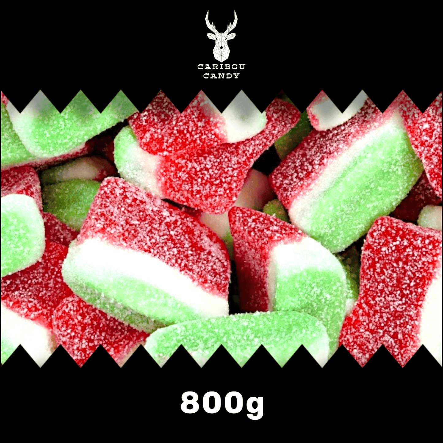 Fizzy Watermelon Slices - Gummy Sweets - Caribou Candy