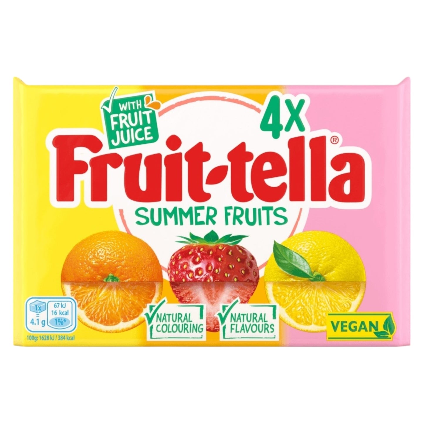 Fruit - tella Summer Fruits – 4 Pack - Chewy Sweets - Vimto