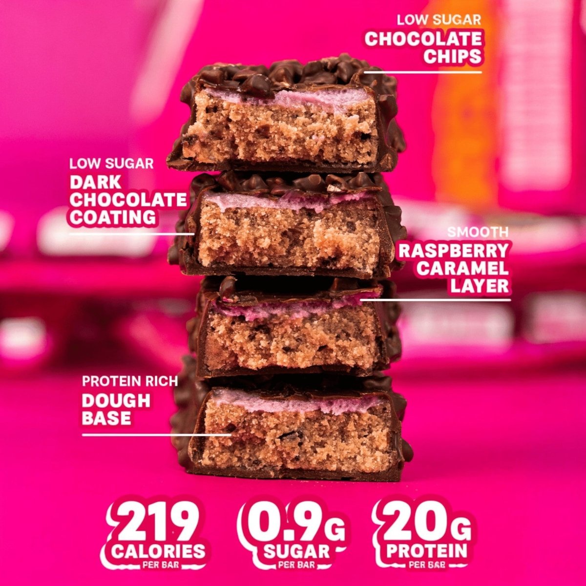 Grenade - Dark Chocolate Raspberry - Protein Bar - Grenade