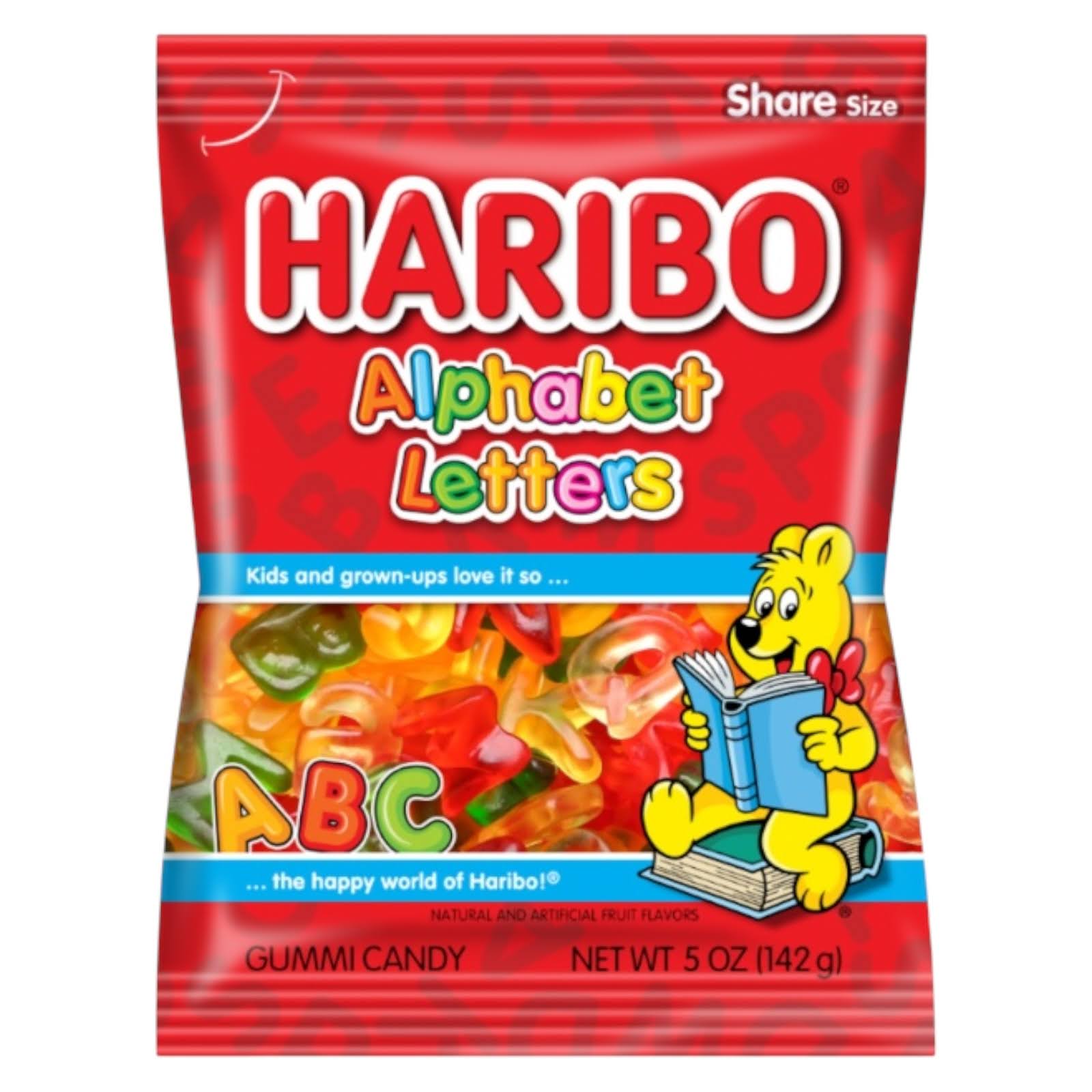 Haribo Alphabet Letters - Share Bag - Caribou Candy