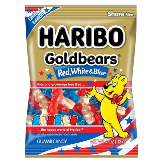 Haribo Goldbears Red, White & Blue - Gummy Sweets - Haribo