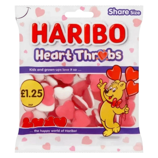 Haribo Heart Throbs (PMP - 140g) - Gummy Sweets - Haribo