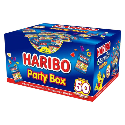 Haribo Starmix Party Box - 50 Mini Bags - Gummy Sweets - Haribo