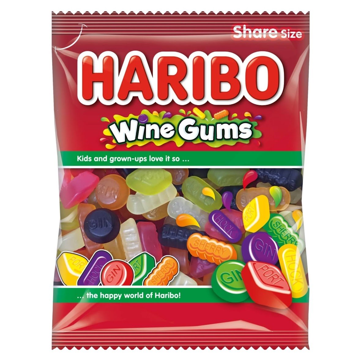 Haribo Wine Gums - Share Bag - Caribou Candy