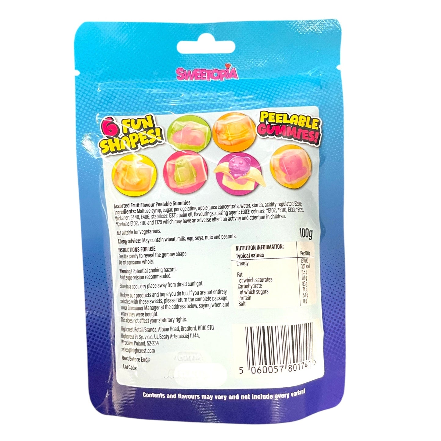 Inside Outs - Peelable Gummies - Gummy Sweets - Sweetopia