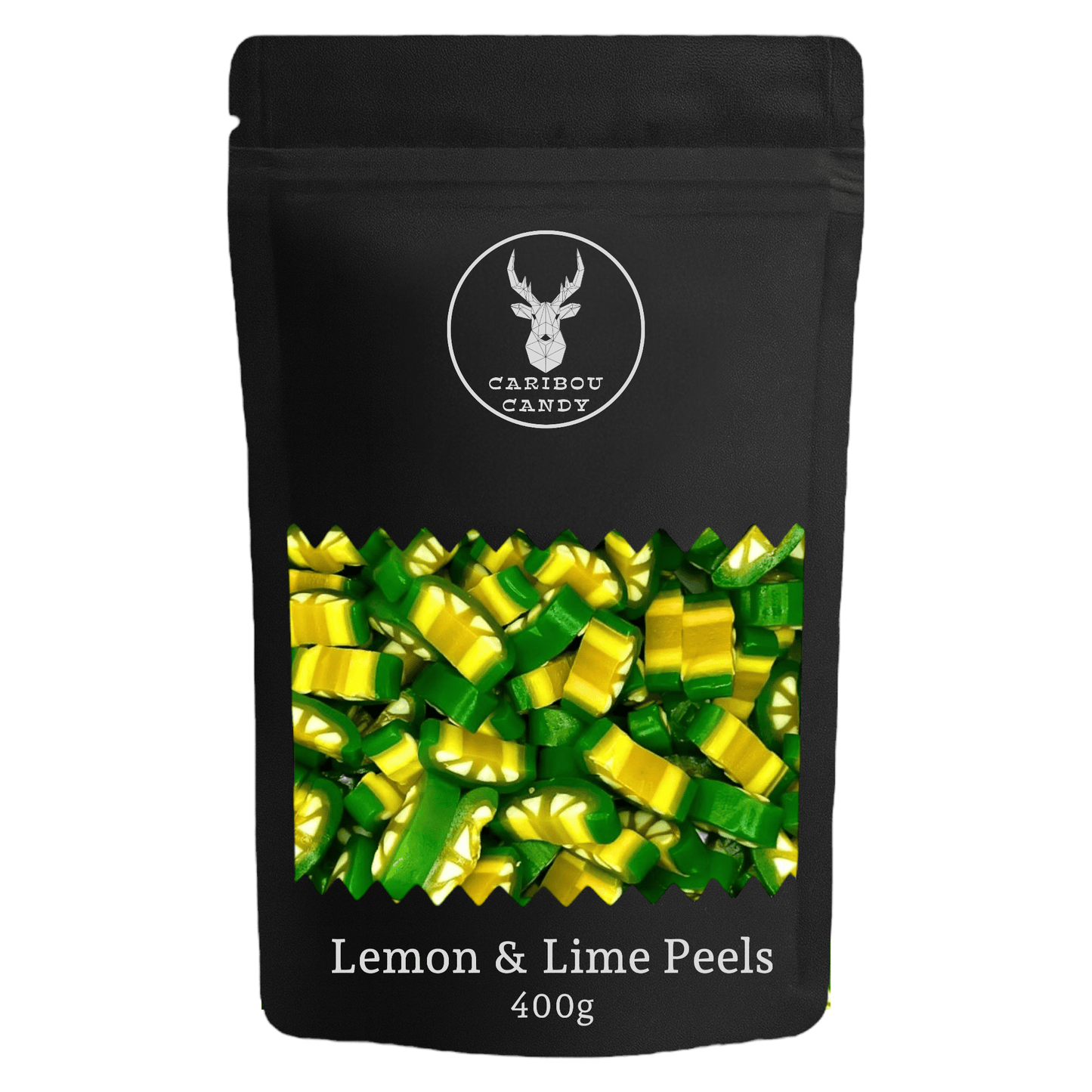 Lemon & Lime Peel Slices - Liquorice Slices - Caribou Candy