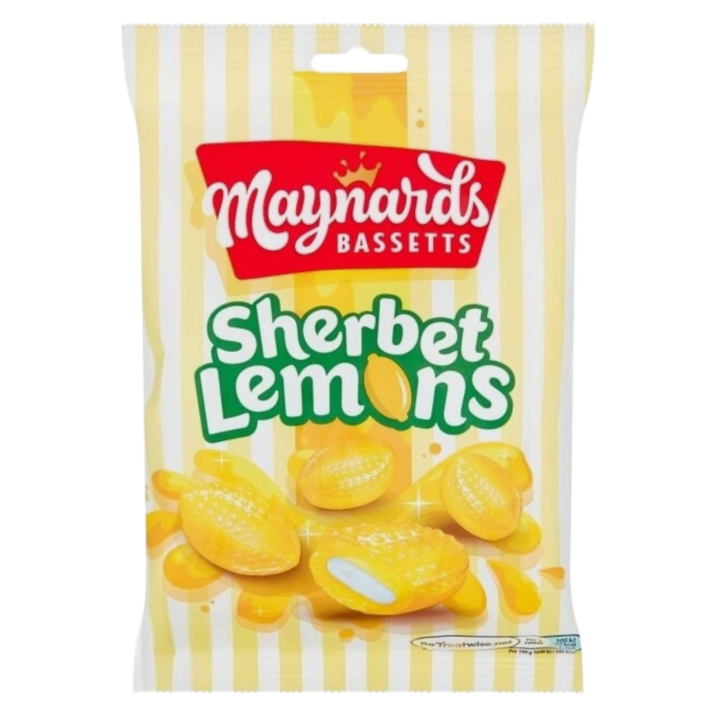 Maynards Bassetts Sherbet Lemons - Hard Sweets - Maynards Bassetts