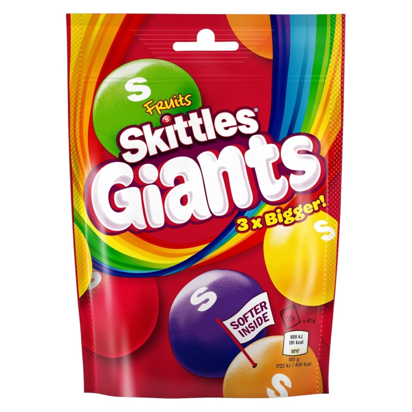 Skittles Giants Original Fruits - Taste the Rainbow! (132g) - Caribou Candy