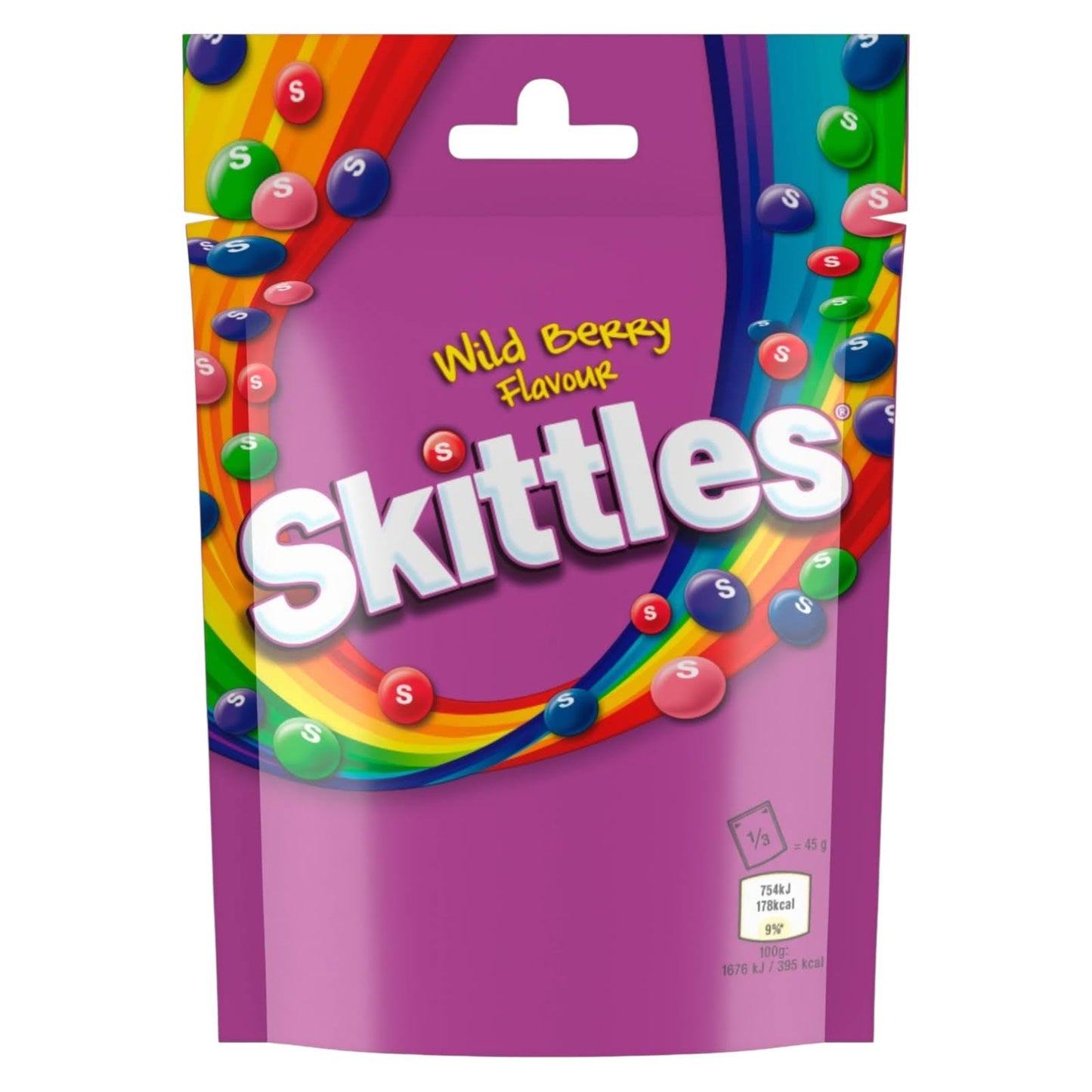 Skittles Wild Berry – Fruity Chewy Sweets, Share Bag (136g) - Caribou Candy