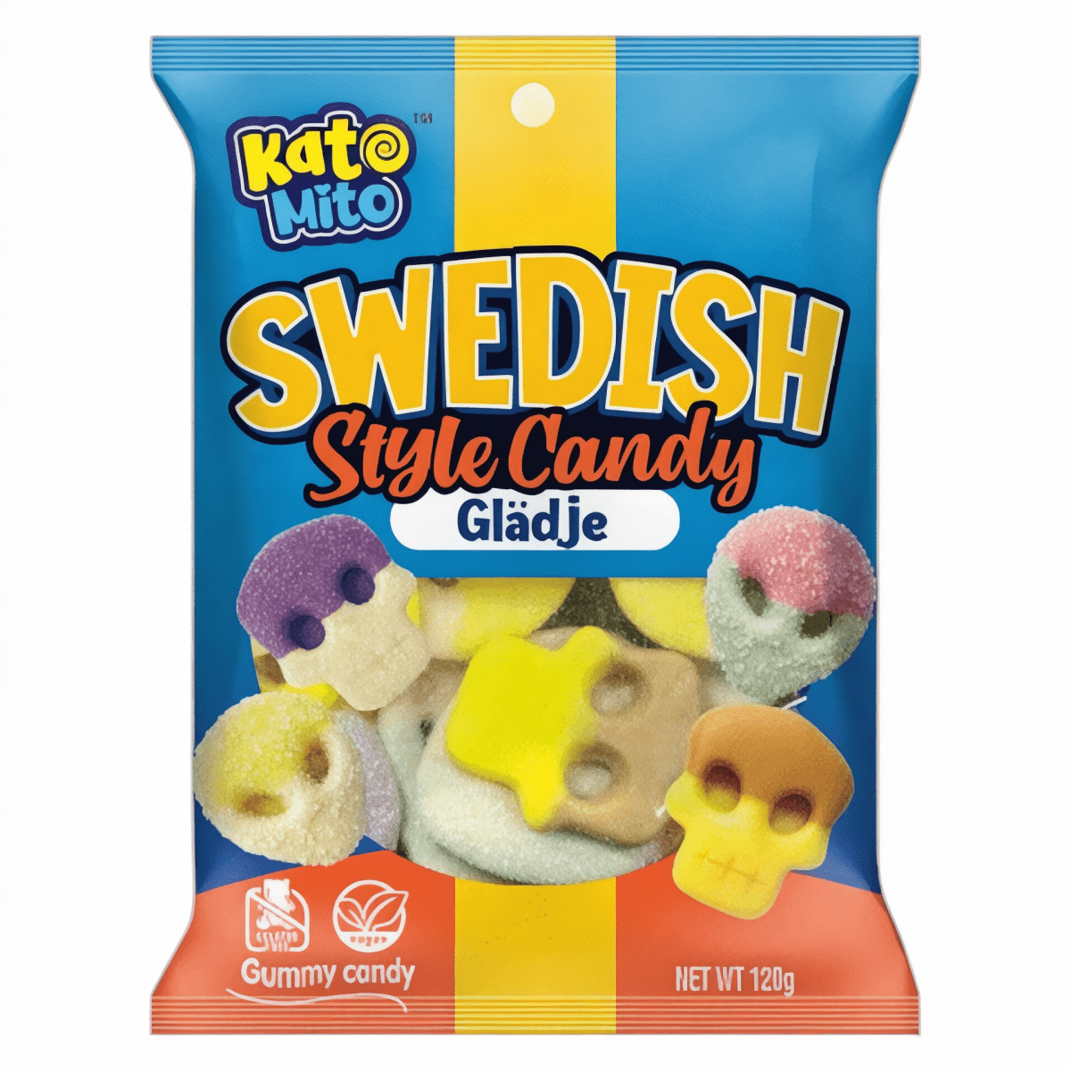 Swedish Style Candy - Glädje - Gummy Fizzy Sweets - Kato Mito