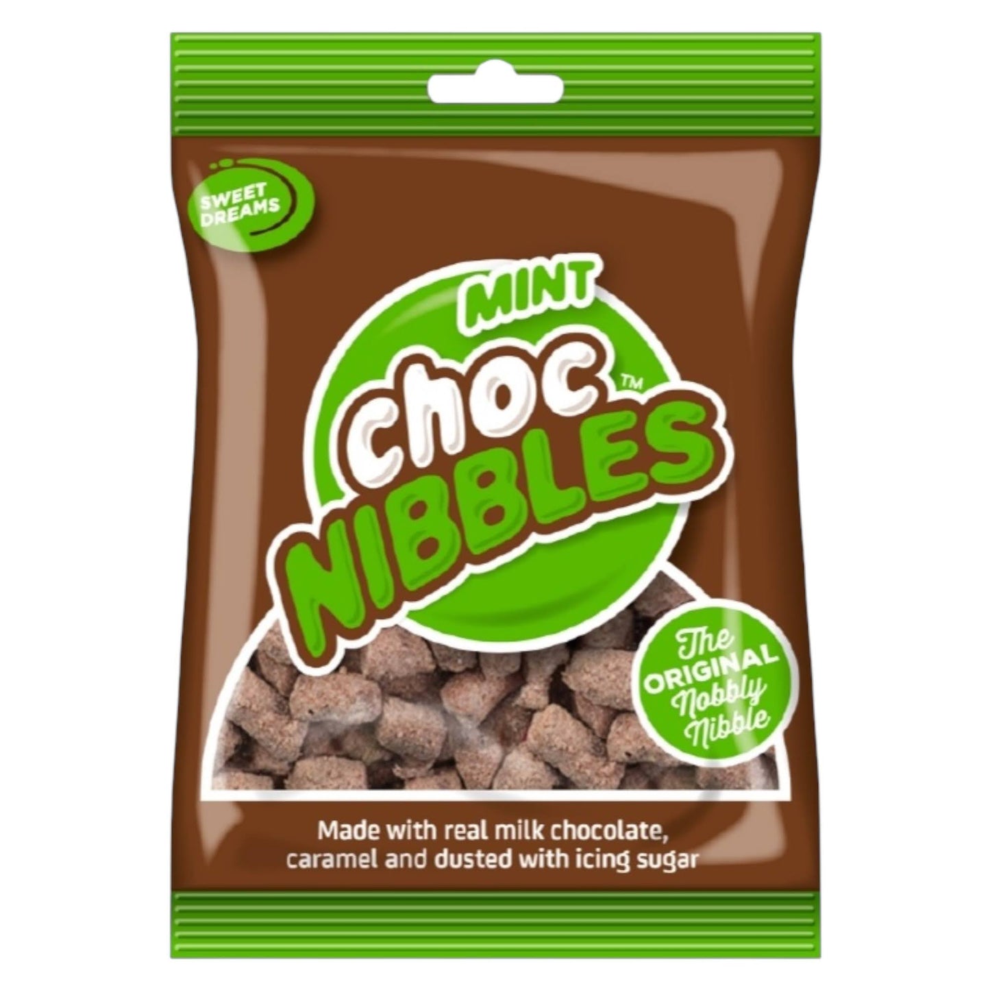 Sweet Dreams Mint Choc Nibbles - Share Bag - Caribou Candy