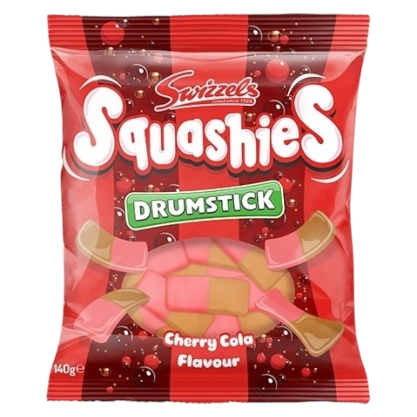 Swizzels Drumstick Squashies – Cherry Cola - Gummy Sweets - Swizzels