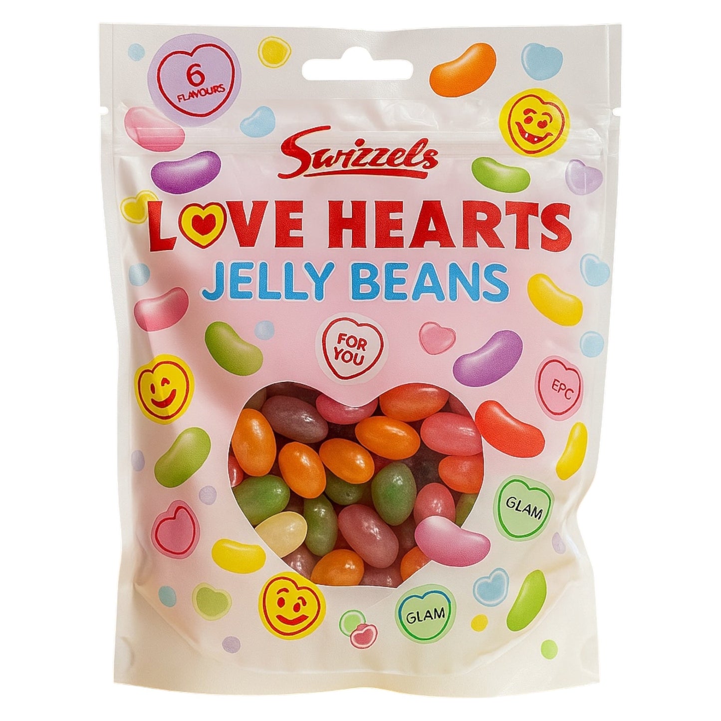 Swizzels Love Hearts Jelly Beans - Jelly Beans - Swizzels