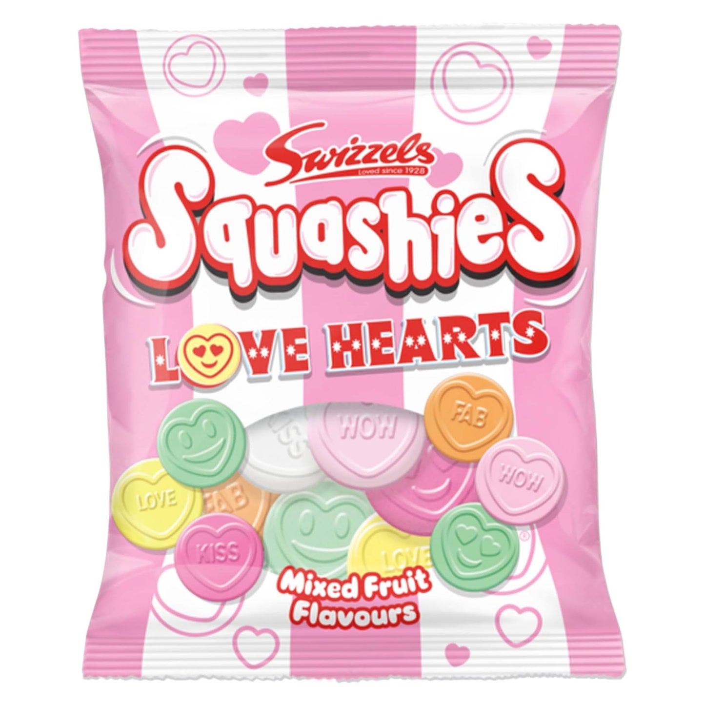 Swizzels Squashies – Love Hearts - Gummy Sweets - Swizzels