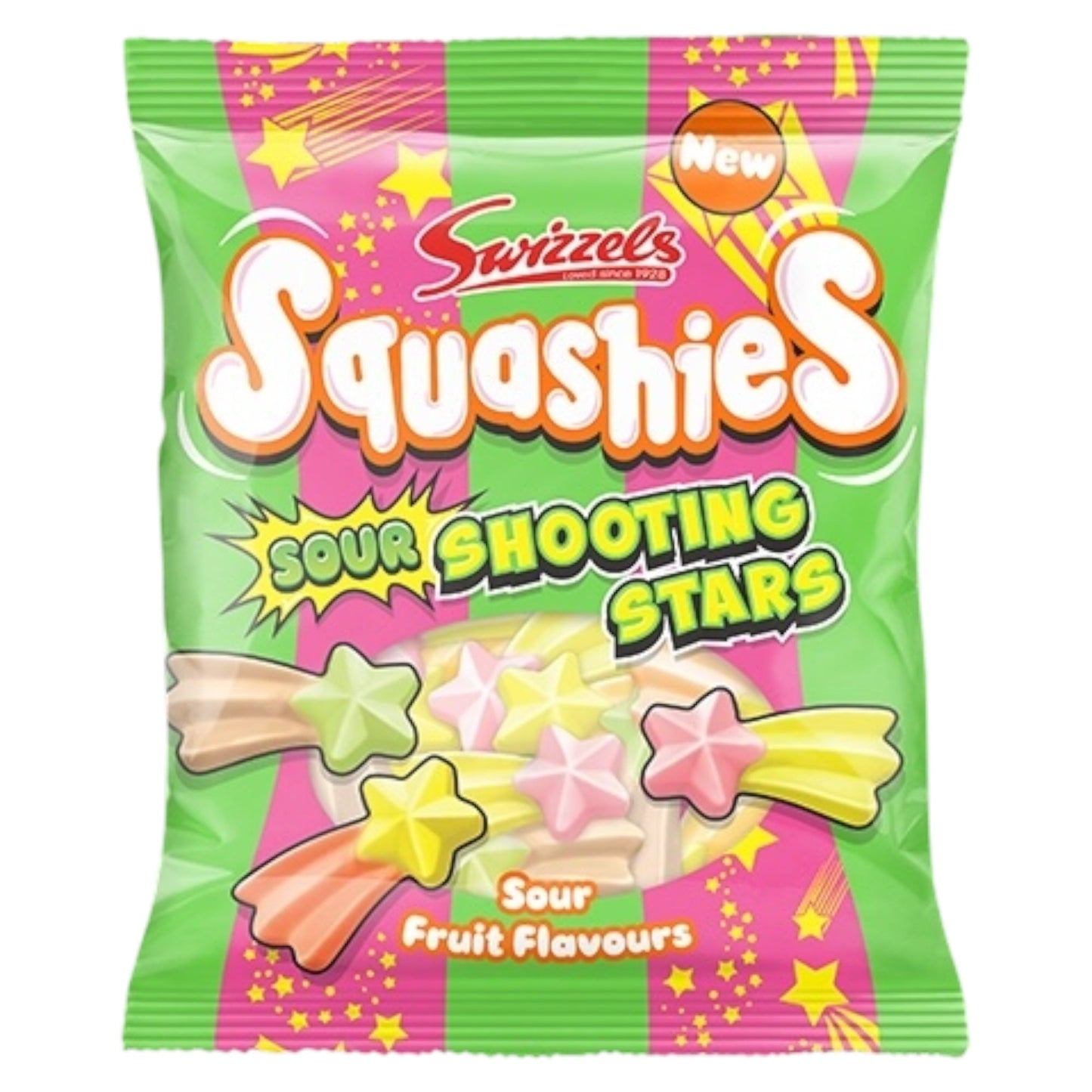 Swizzels Squashies – Shooting Stars - Gummy Sweets - Swizzels
