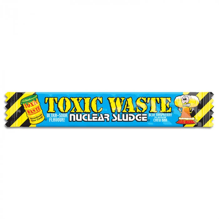 Toxic Waste Nuclear Sludge Blue Raspberry - Chew Bar - Toxic Waste