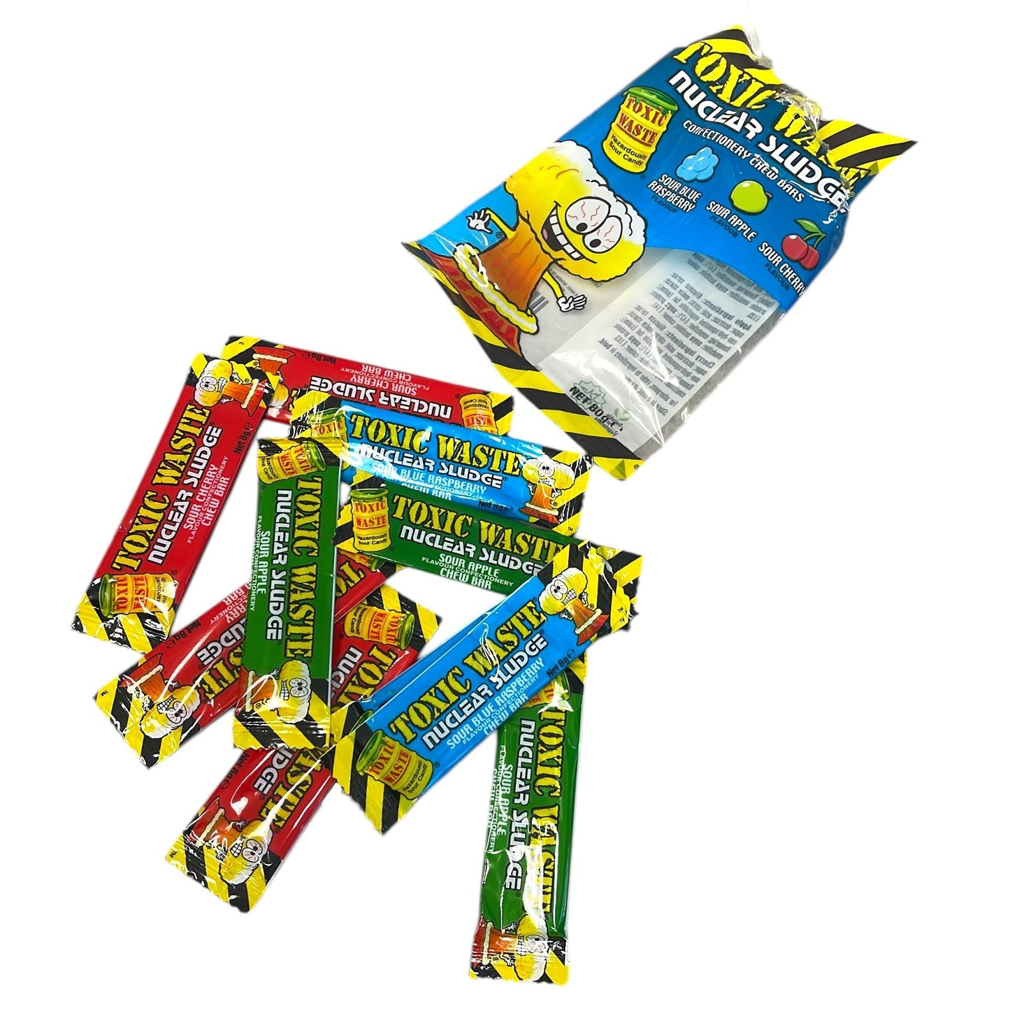 Toxic Waste Nuclear Sludge Chew Bars - Share Bag - Caribou Candy