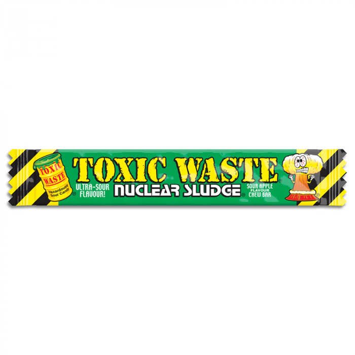 Toxic Waste Nuclear Sludge Sour Apple - Chew Bar - Toxic Waste
