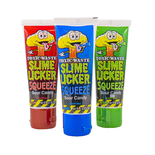 Toxic Waste Slime Licker Squeeze Gel – 3 Flavour Bundle - Candy Gel - Toxic Waste