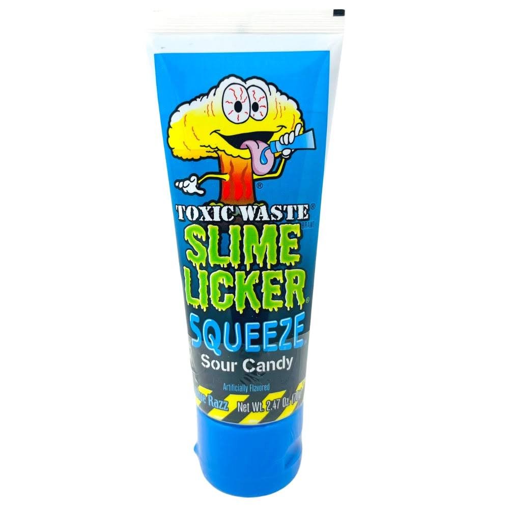 Toxic Waste Slime Licker Squeeze Gel – Blue Razz - Candy Gel - Toxic Waste