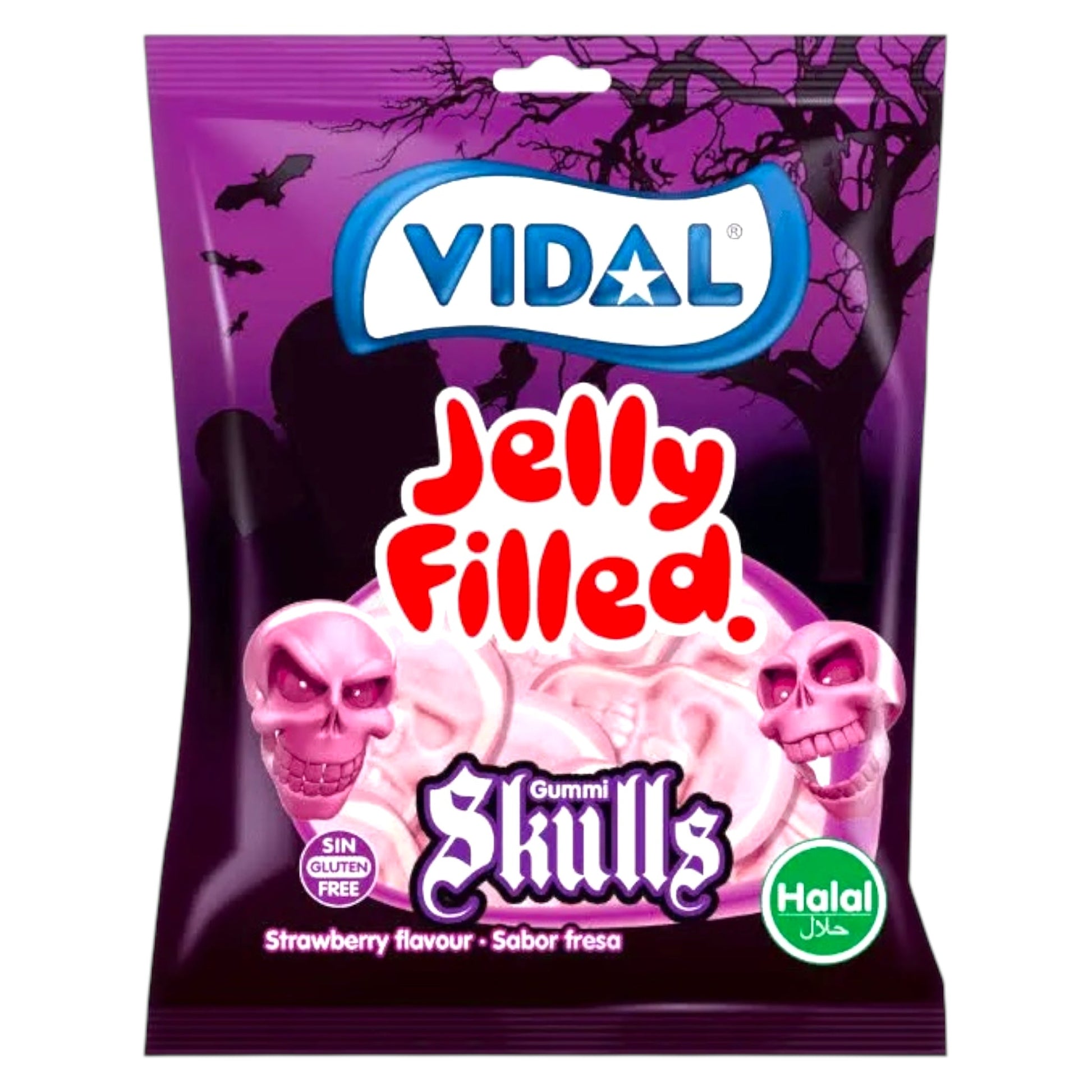 Vidal Jelly Filled Skulls - Gummy Sweets - Vidal