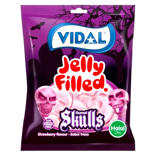 Vidal Jelly Filled Skulls - Gummy Sweets - Vidal