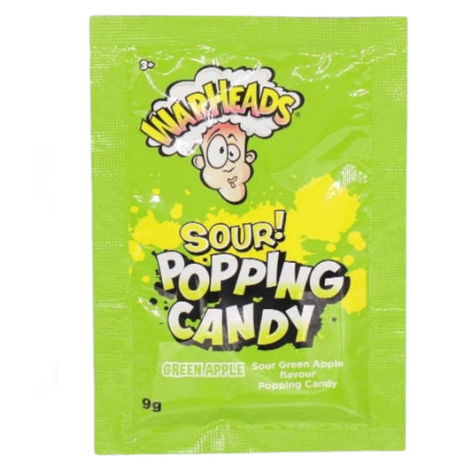 Warheads Sour Popping Candy – Apple - Popping Candy - Warheads