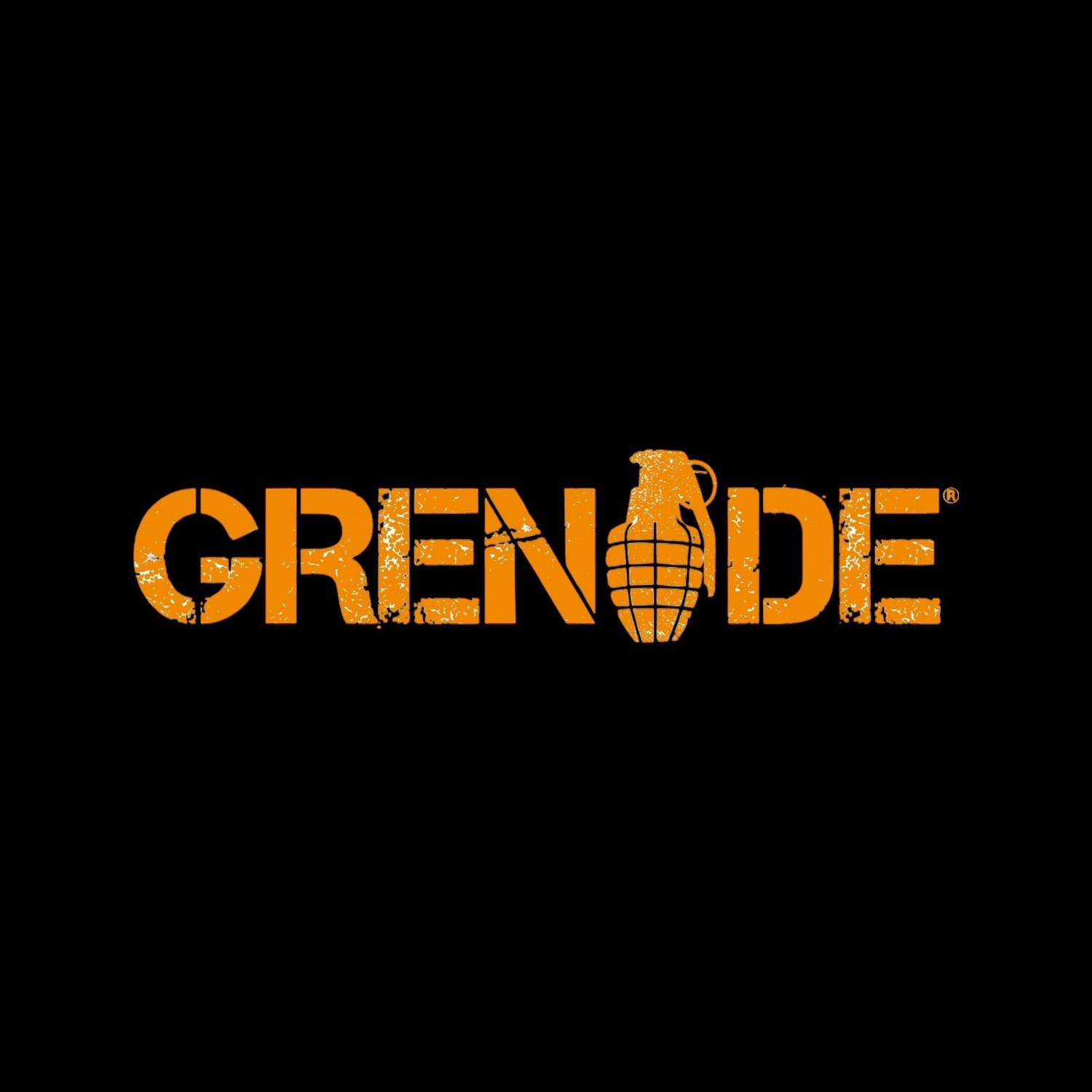 Grenade Logo 'Orange' on a black background