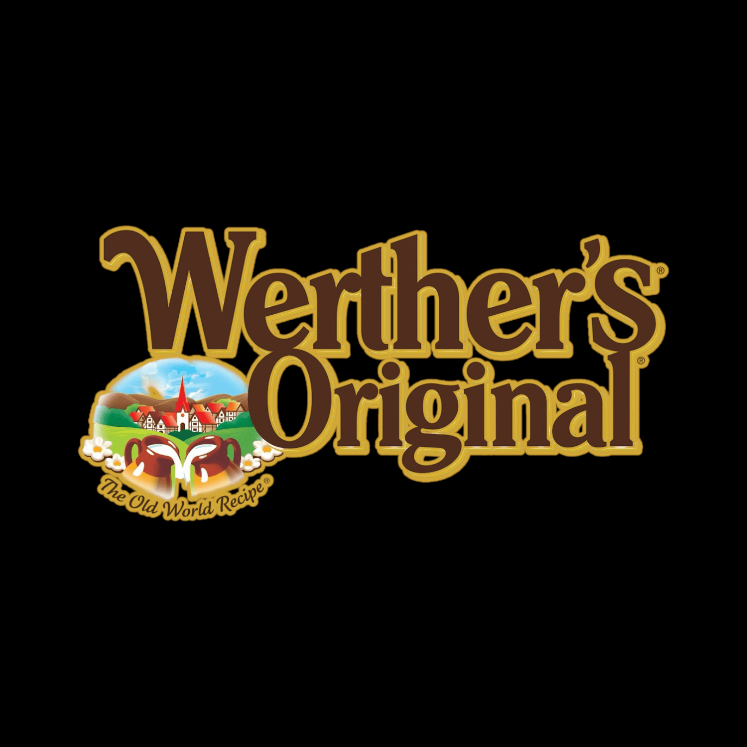 Werther's Original Logo on a black background