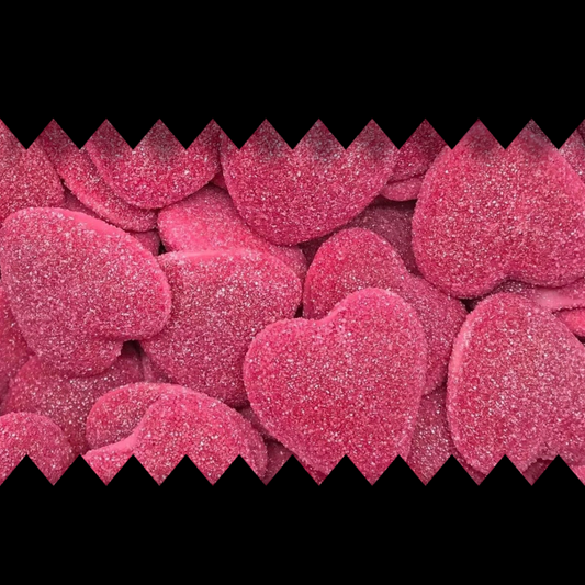 Jelly Filled Red Hearts