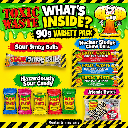 Toxic Waste Sour Sweets Variety Pack 90g