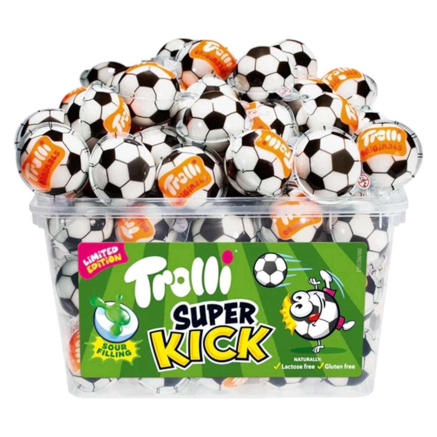 Trolli Super Kick 3D Football - Box (60pcs)
