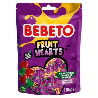 Bebeto Fruit Hearts - 7 Mini Bags