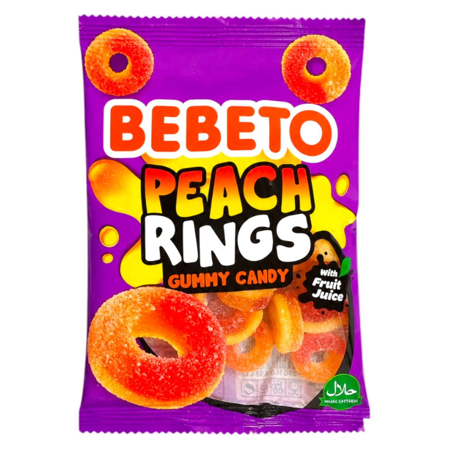 Bebeto Peach Rings - Gummy Sweets