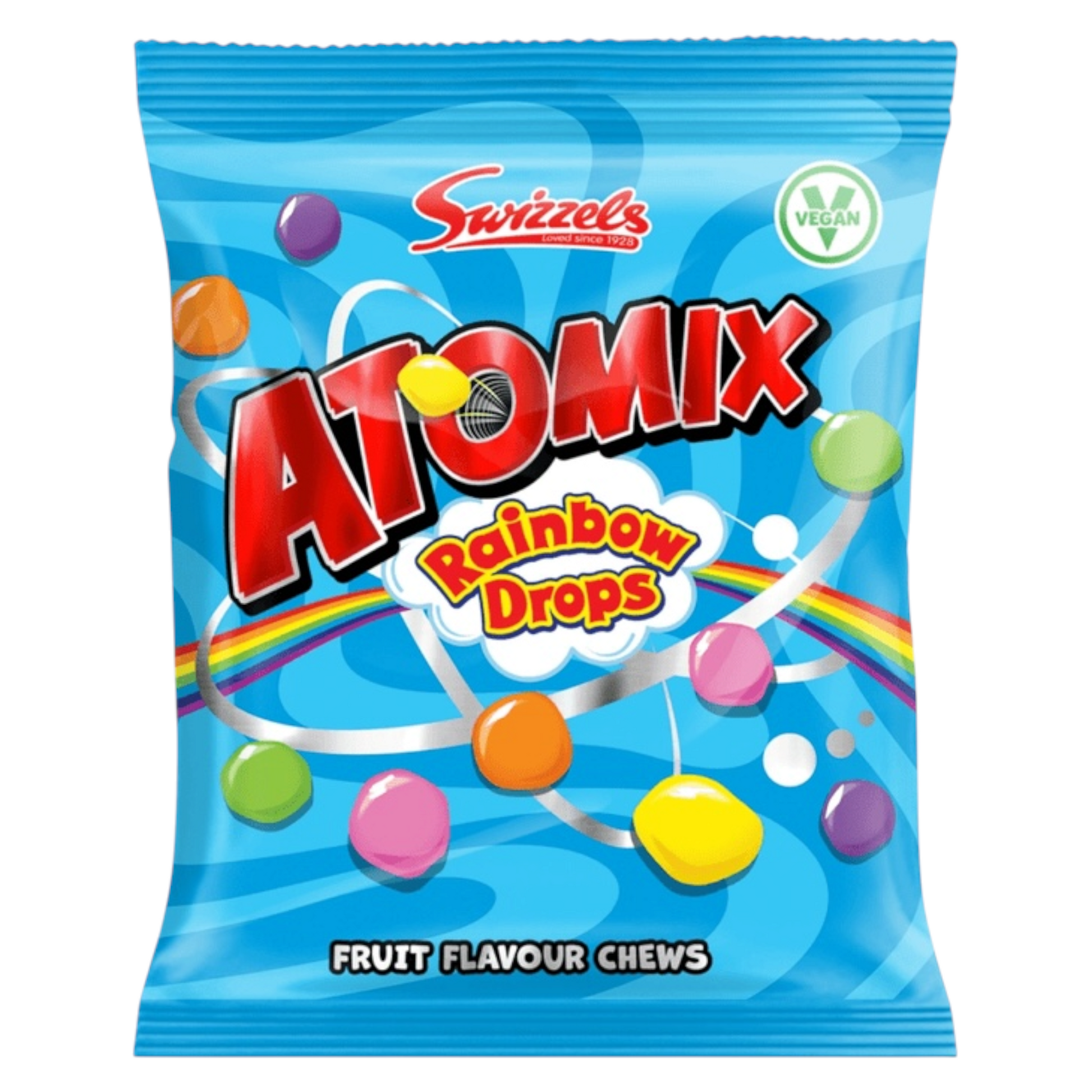 Swizzels Atomix Rainbow Drops - Chewy Sweets - Swizzels