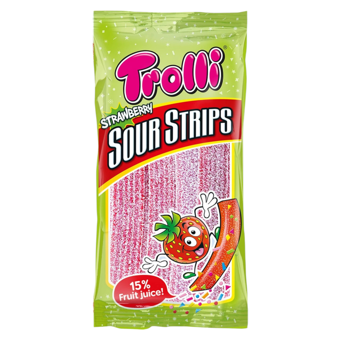 Trolli Strawberry Sour Strips 85g